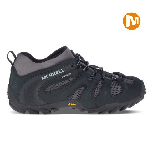 Pánské Trekové Boty Merrell Chameleon 8 Stretch Waterproof Černé (CZ. AIEQG)